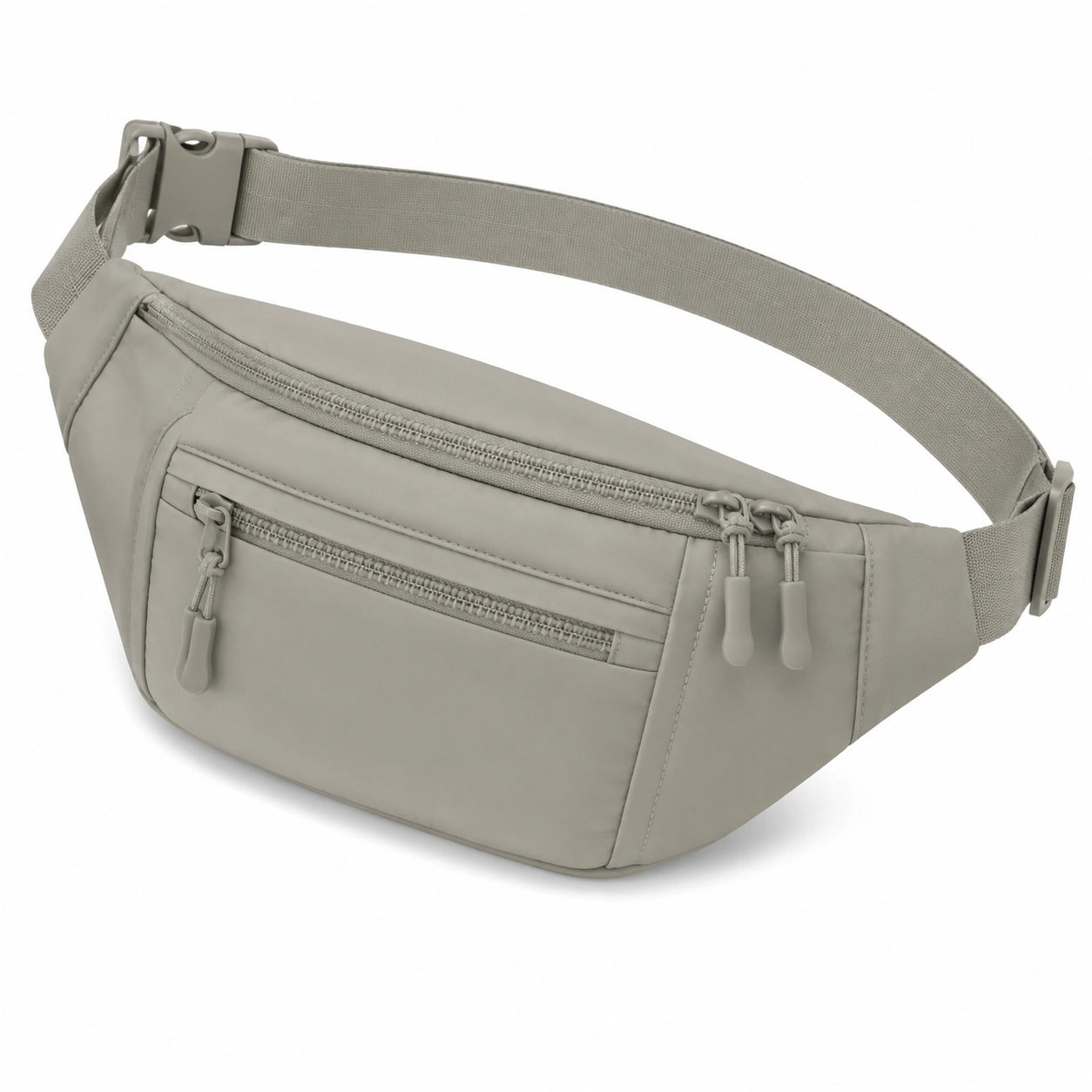 Gürteltasche 31 x 8 x 15 cm aus Textil in Grau mit Reißverschluss für Alltag und Freizeit