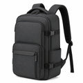 Rucksack 32 x 18 x 48 cm aus Polyester Schwarz mit Mehrfachfächern und Kompressionsriemen